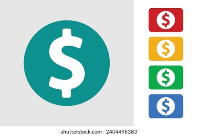Illustration of financial concept vector set