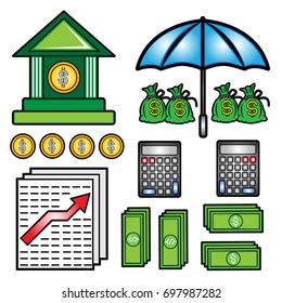 Illustration of financial icon