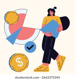 Ilustración de una estadística de Tecnología financiera