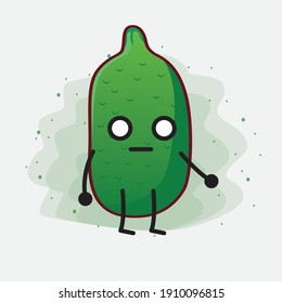 An illustration of Finger Lime Fruit Mascot Character