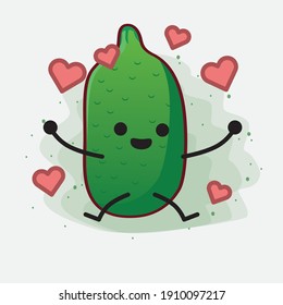 An illustration of Finger Lime Fruit Mascot Character