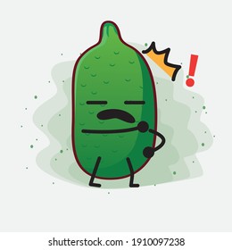 An illustration of Finger Lime Fruit Mascot Character