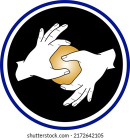 illustration of fingers forming the letter s
