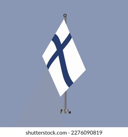 Ilustración de la plantilla de bandera de Finlandia