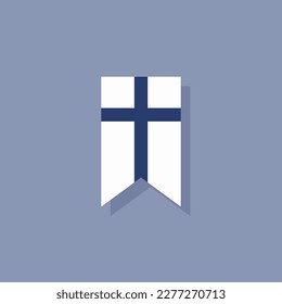 Illustration of Finland flag Template