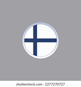 Illustration of Finland flag Template