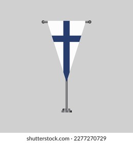 Illustration of Finland flag Template