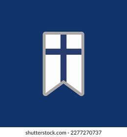 Illustration of Finland flag Template