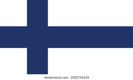 Illustration of Finland national flag