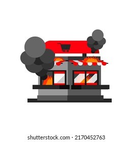 Illustration of a fire building.