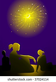 Illustration of fire crackers 	