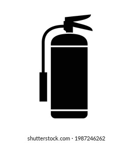 illustration of fire extinguisher icon in flat style