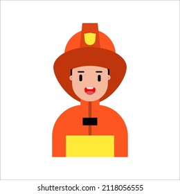illustration of fire fighter suitable for company logo etc