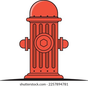 Illustration of a fire hydrant icon on a white background