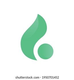 illustration fire or leaf logo or icon. EPS 10