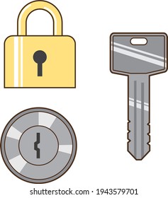 Illustration of firearms and locks