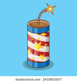 The Illustration of Firecracker Bomb