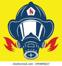illustration firefighter for academy logo  
