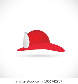 Illustration of a firefighter hat isolated on a white background.