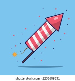 The Illustration of Firework for New Year