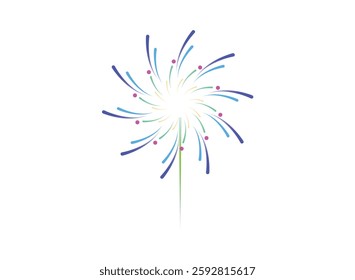 Illustration of an Fireworks Celebration