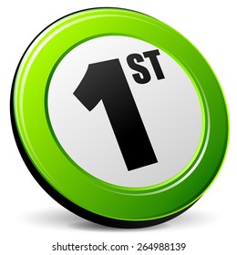 illustration of first 3d icon on white background