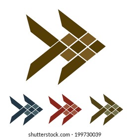 Illustration of fish abstract vector template design