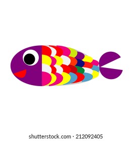 illustration of fish cartoon vector 