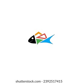 ilustración de peces con combinaciones de colores