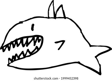 ilustración de peces (dibujado a mano)
