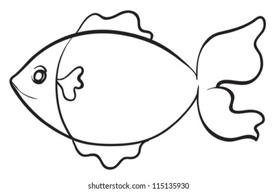 illustration of a fish on a white background
