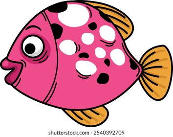illustration of fish outline white on background vector