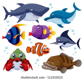illustration of fish sea vector