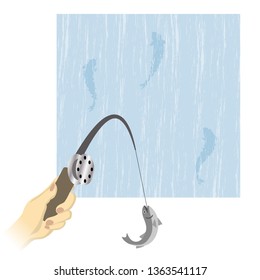 Illustration of fishing