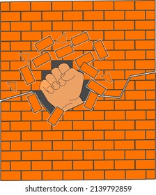 713 Hands coming out of wall Stock Illustrations, Images & Vectors ...