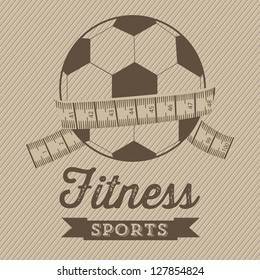 Illustration of Fitness Icons, sports and exercise, caring figure and health, vector illustration