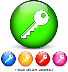 illustration of five circle icons for key