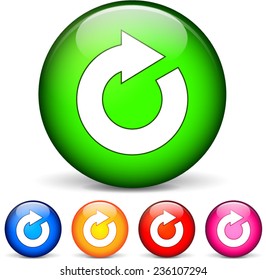 illustration of five circle icons for refresh