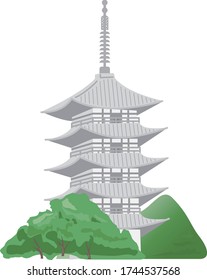 五重塔 京都 のイラスト素材 画像 ベクター画像 Shutterstock
