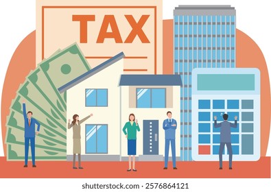 Illustration of fixed property tax