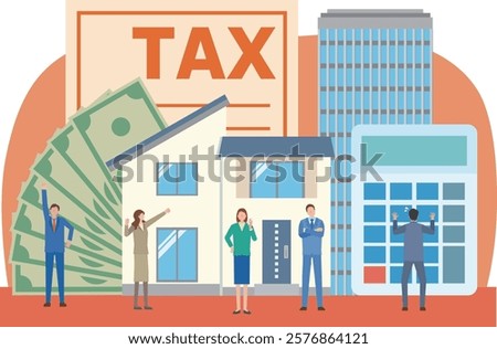 Illustration of fixed property tax