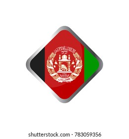 Illustration of flag of afganistan