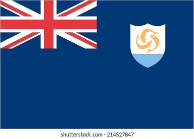 An Illustration of the flag of Anguilla