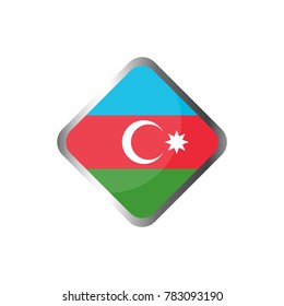 Illustration of flag of Azerbaijan