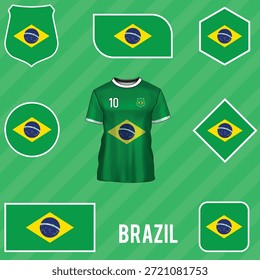 Una ilustración de la bandera de Brasil