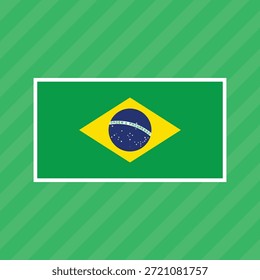 Una ilustración de la bandera de Brasil