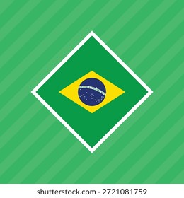 Una ilustración de la bandera de Brasil