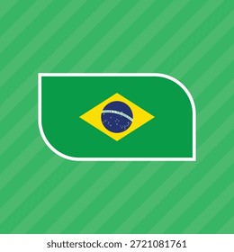 Una ilustración de la bandera de Brasil