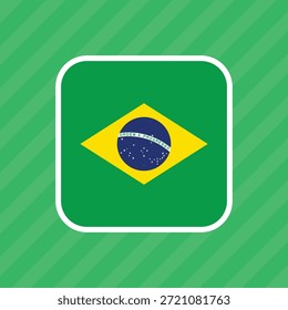 Una ilustración de la bandera de Brasil