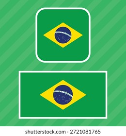 Una ilustración de la bandera de Brasil